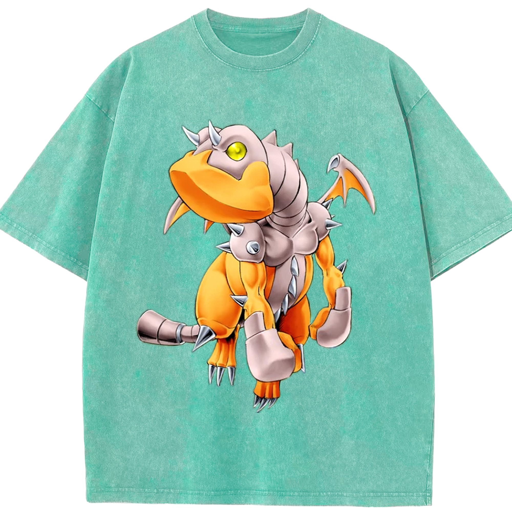 （画像用） 遊☆戯☆王 Yu-Gi-Oh! 綿100% ヴィンテージ風 半袖Tシャツ（フロントプリント）